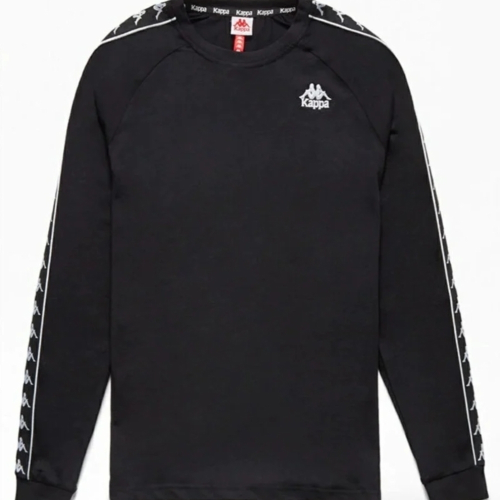 Kappa Black Sweatshirt with Logo